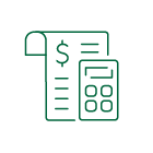 calculator and invoice icon